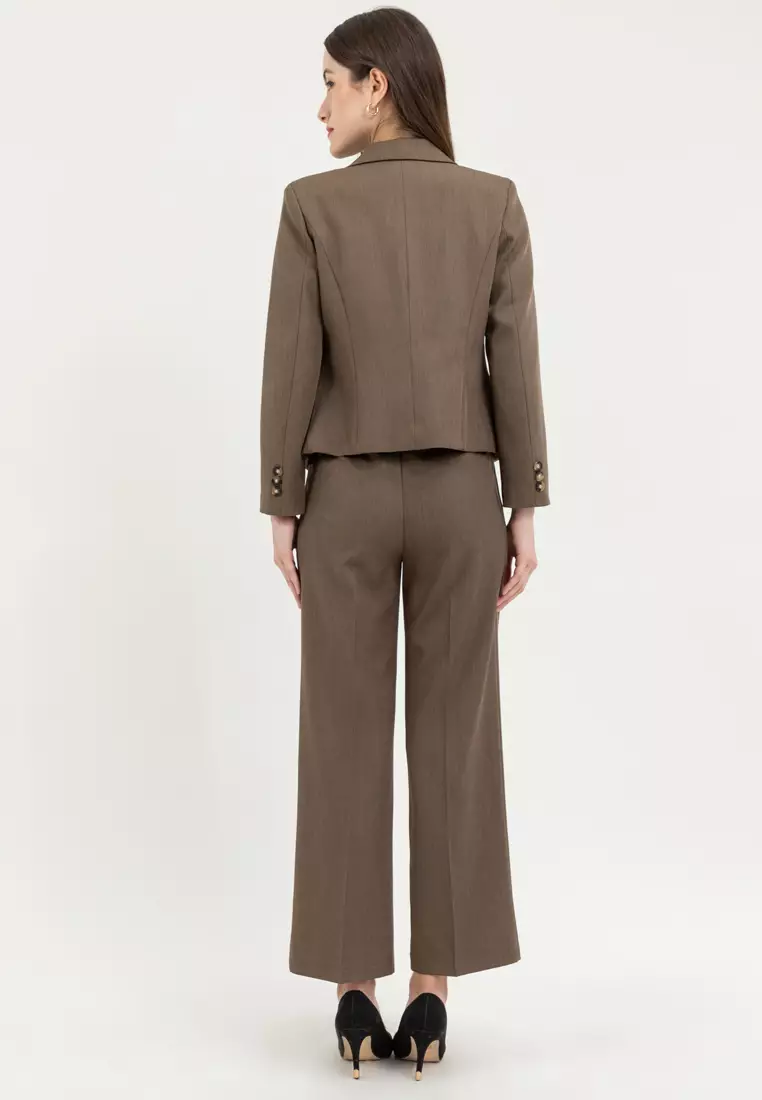 Comfort Fit Stretch Blazer with Pants