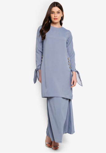Isabel Modern Kurung from UMMA in Grey