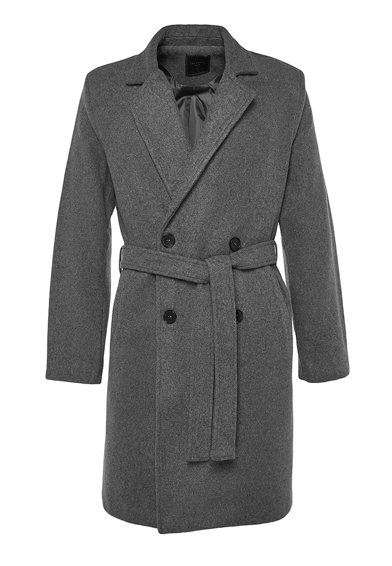 Men's Regular Fit Long Coat