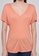 Sisley pink V-neck T-shirt 16495AAC5262E7GS_4