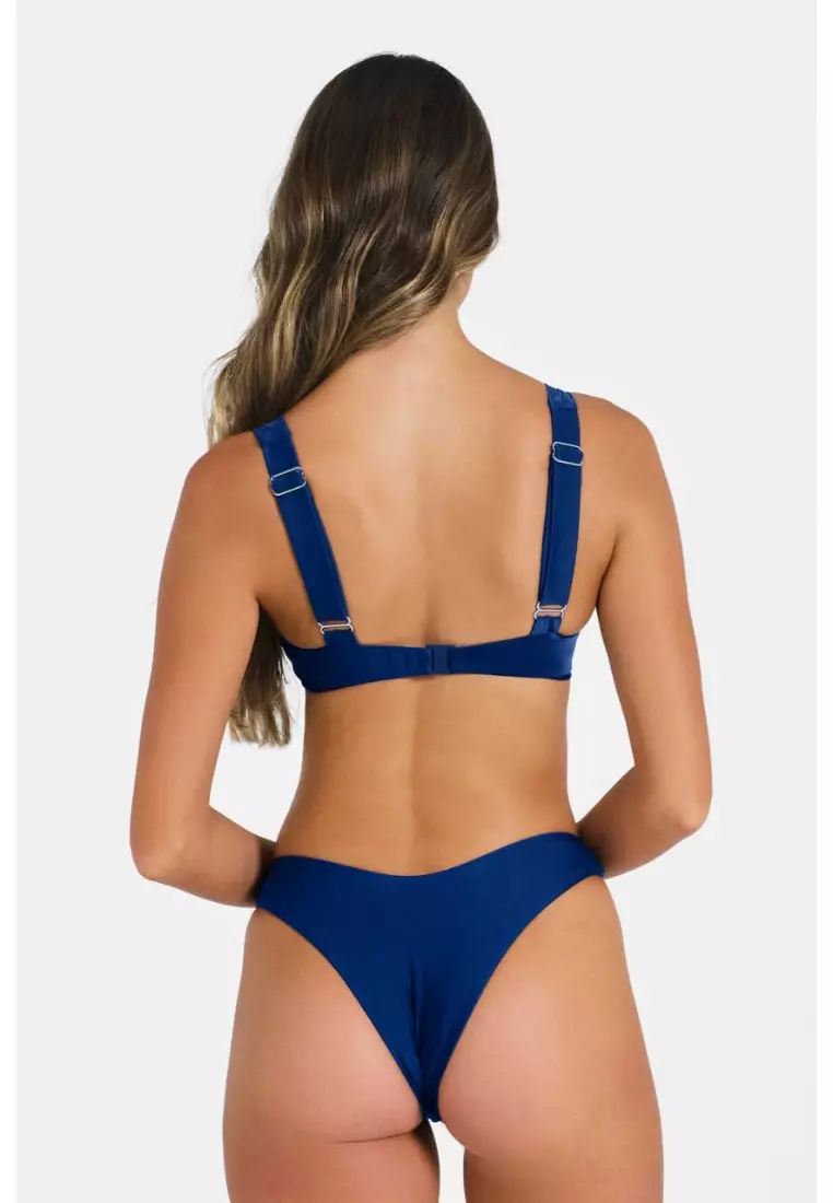 Maui Classic Cheeky Bikini Bottoms / Jazzy Blues Gloss