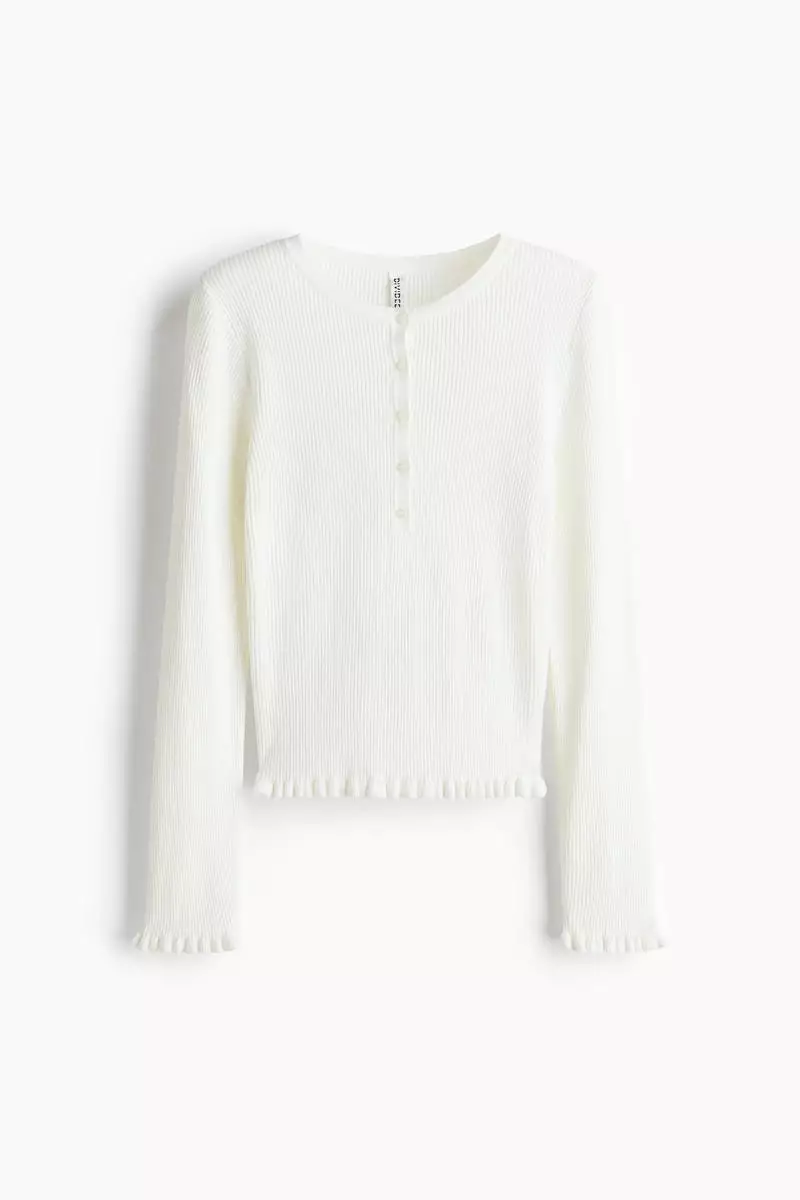 Rib-knit top