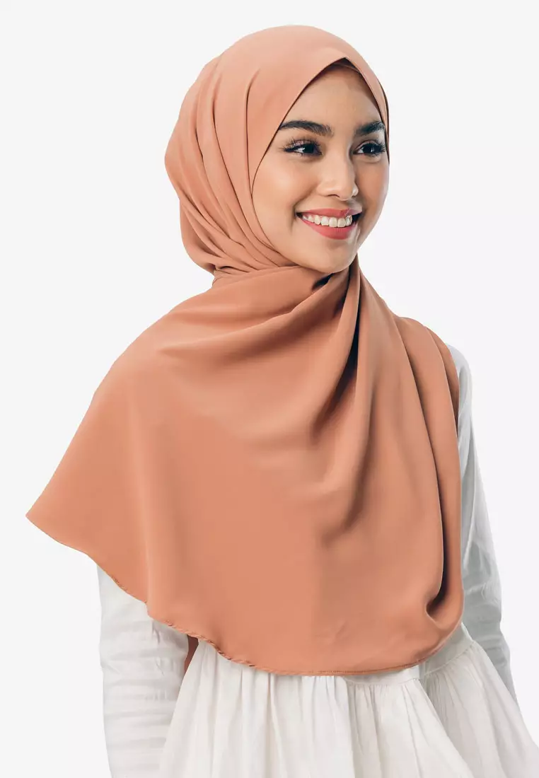 Sofya Half Moon Scarf In Brown