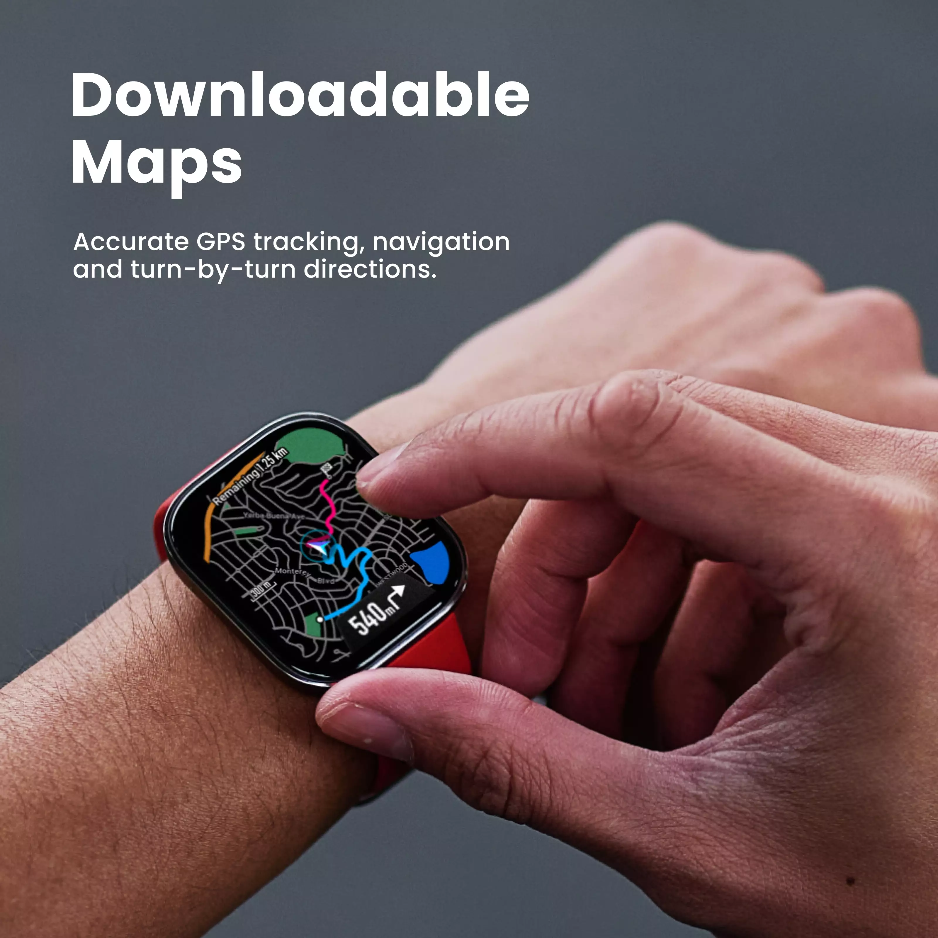 Amazfit Bip 6 Black | AI Voice Assistance | Offline Maps | 140+ Sports Modes | GPS Smartwatch