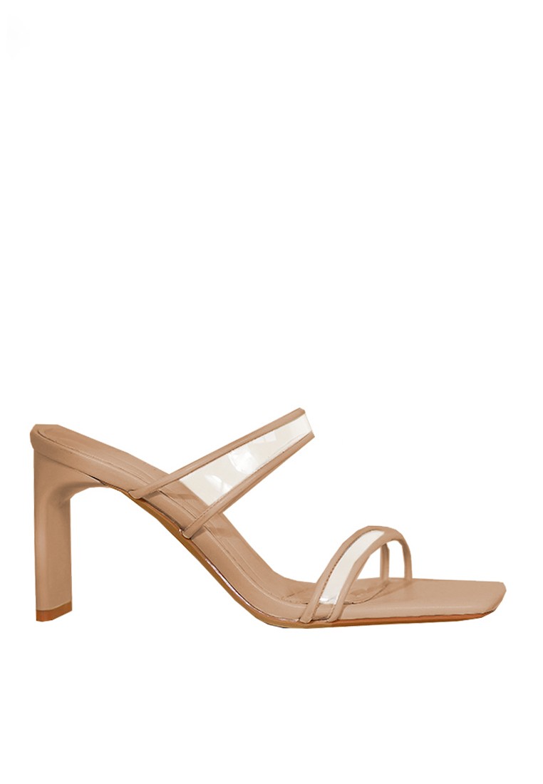 VANSA Simple Transparent High-Heeled Sandals VSW-S67432