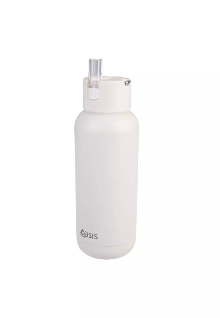 Oasis Stainless Steel Insulated Ceramic Moda Bottle 1L - Alabaster