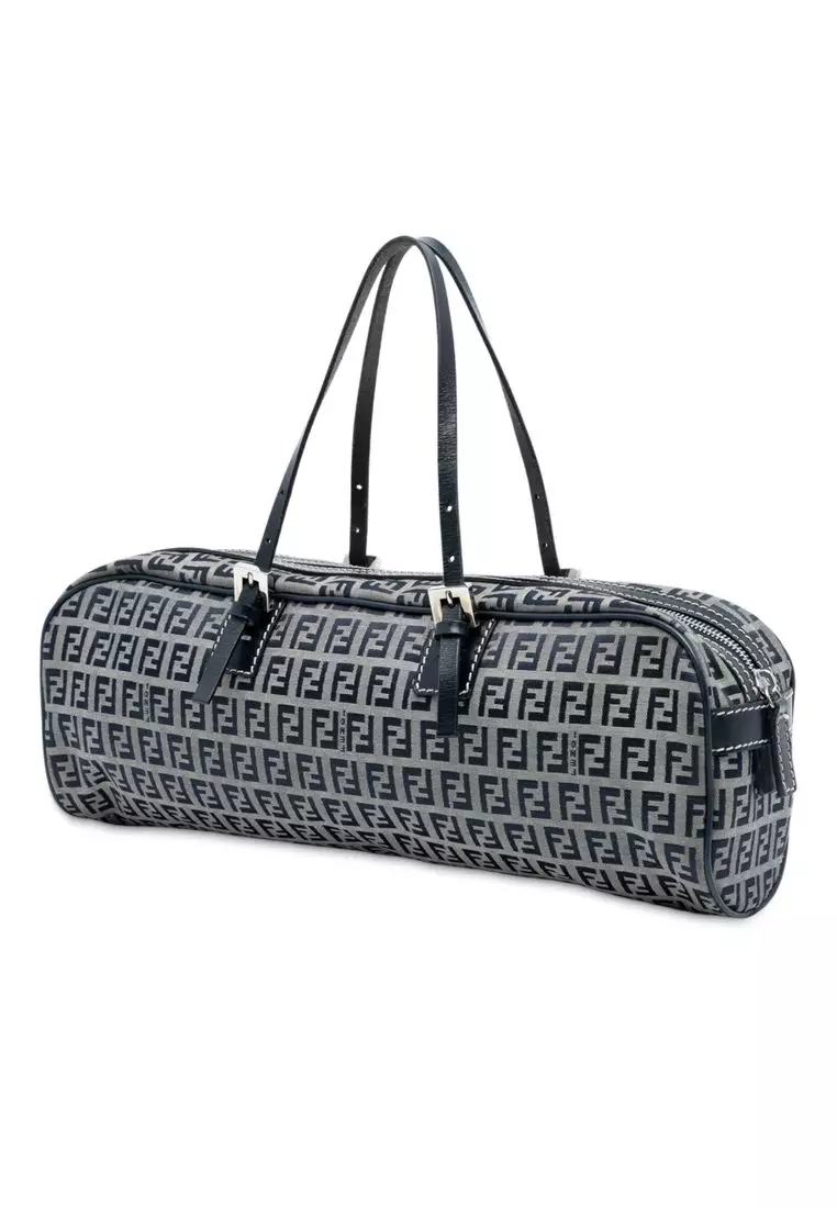 Pre-Loved Fendi Zucchino Canvas Handbag