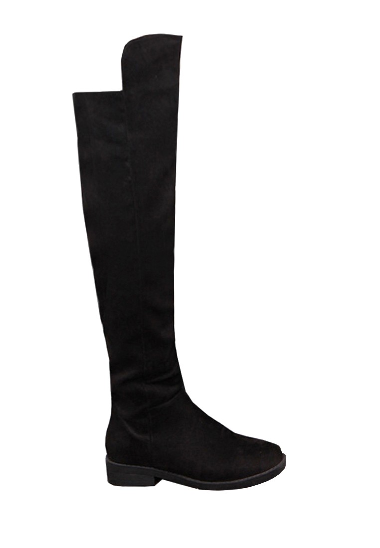 VANSA Comfortable Elastic Over Knee Boot VSW-BK5
