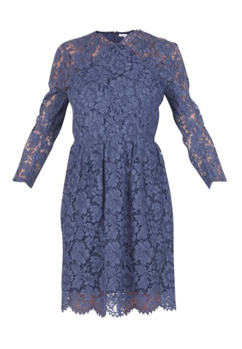 Carven blue Pre-Loved carven Navy Lace Dress 8A275AA429AA8CGS_1