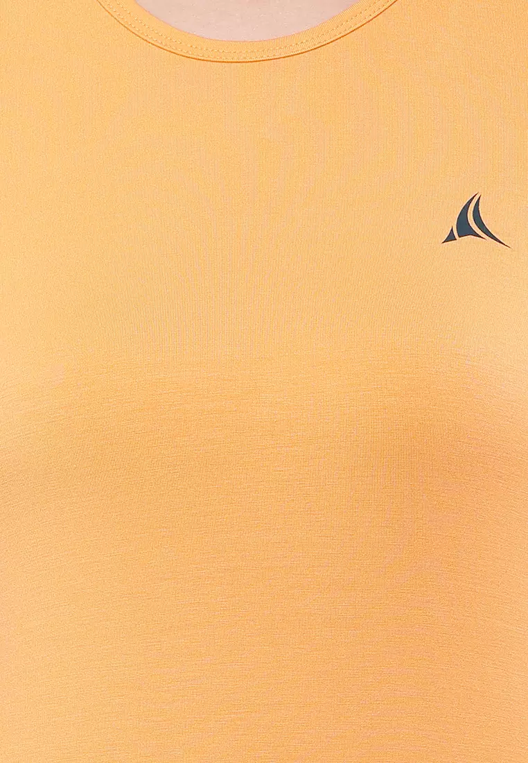 Women's Eco-Stretch Bamboo Training Yellow T-Shirt