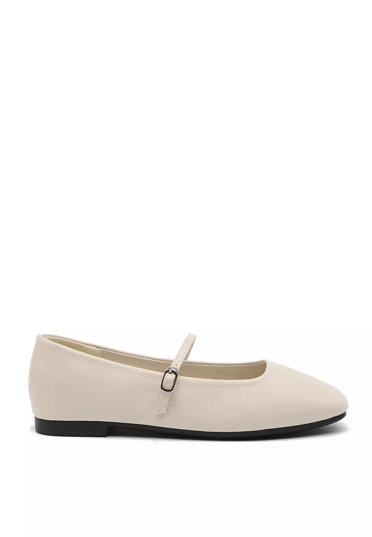 Discount on Sappun  shoes - SKU: Nhibre Maryjane Flats (1cm) - Ivory