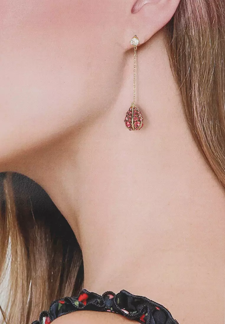 Buy Red s Revenge Luminous Diamante Dangle Earrings 2024 Online