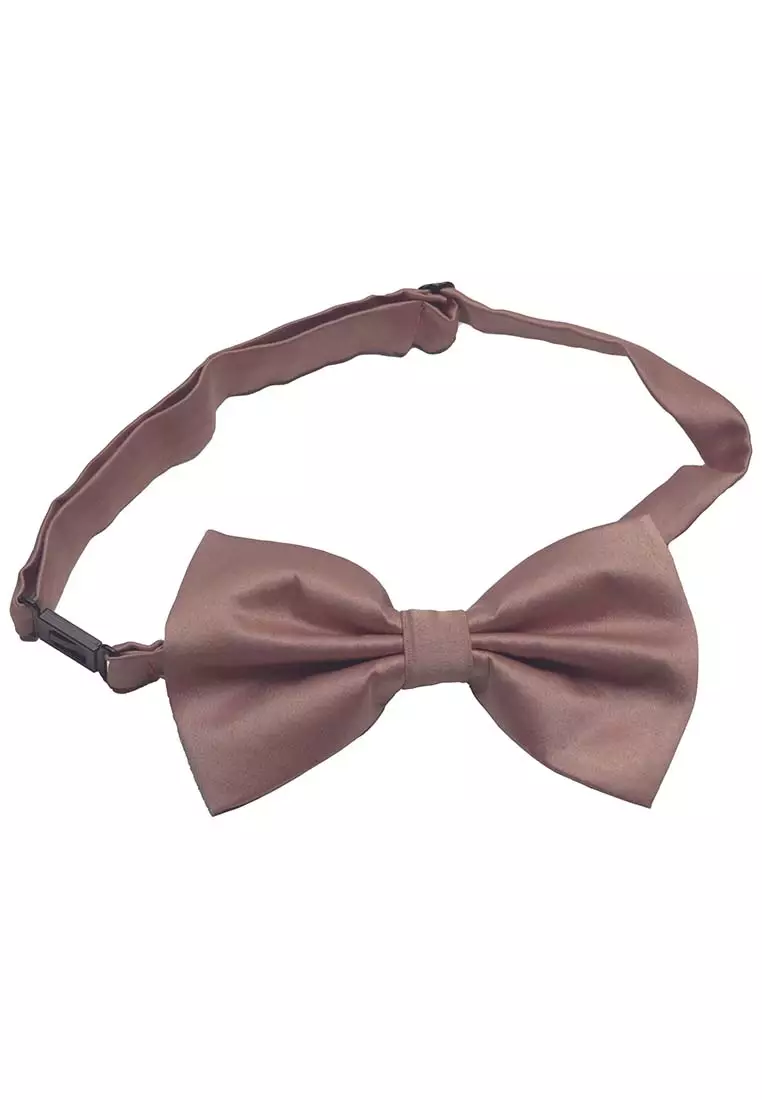 Houseofcuff Dasi Kupu Bowtie Pocket Square Saputangan Coklat A05