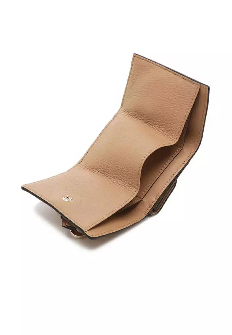 Alphabet Mini Trifold Wallet Light Tan CHC21WP946F57