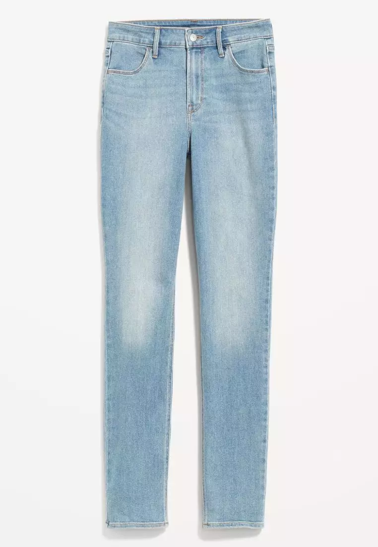 High-Waisted Wow Slim Straight Jeans For Women
