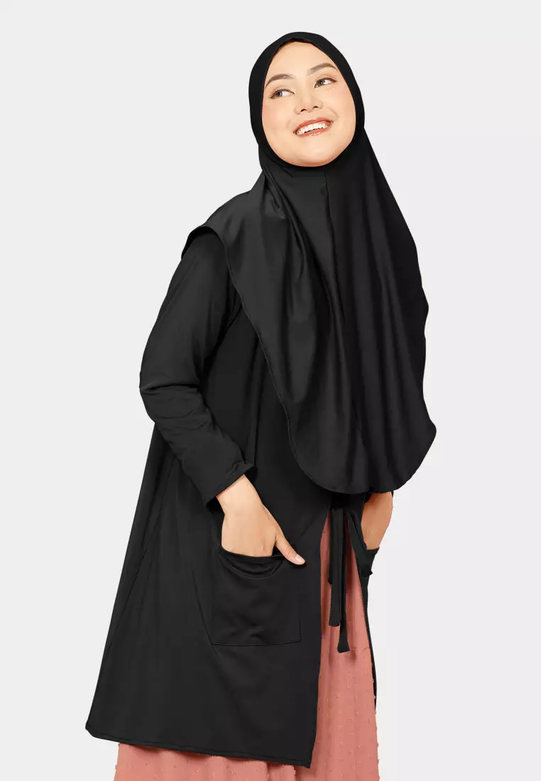 Zelena - Ralisha Outer Hijab | Cardigan Wanita - Black