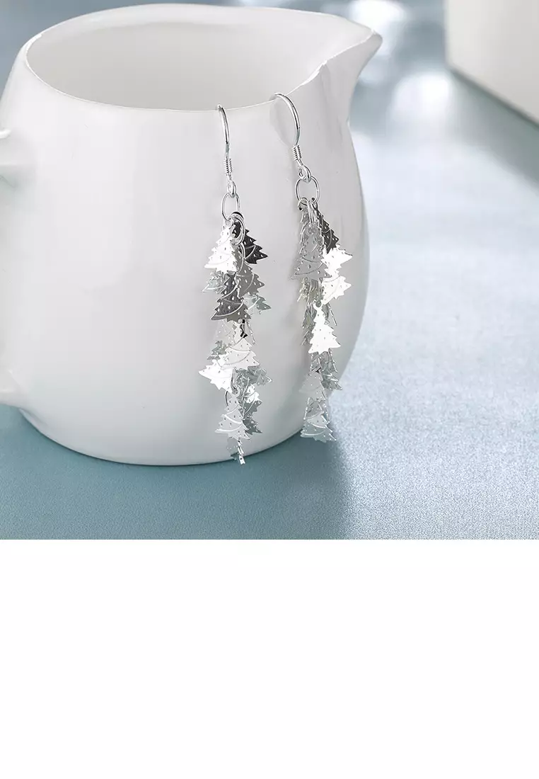 Christmas tassel earrings discount