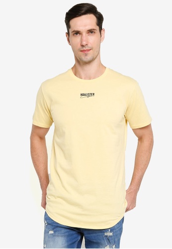 hollister yellow t shirt