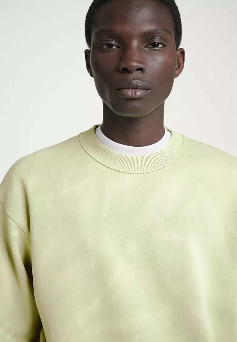 Green acid wash sweatshirt new arrivals