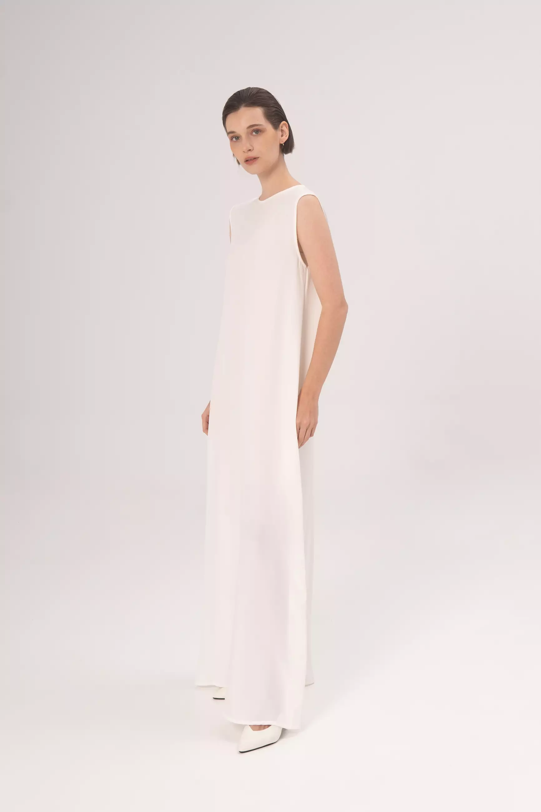 DEMURE&CO - CALA INNER DRESS IN WHITE - CASUAL DAILY WEAR