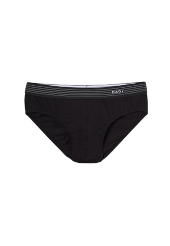DAGİ black Black Slip, Regular Fit, Elastic Waistband, Logo Print, Underwear for Men 192CAUSECC955DGS_1