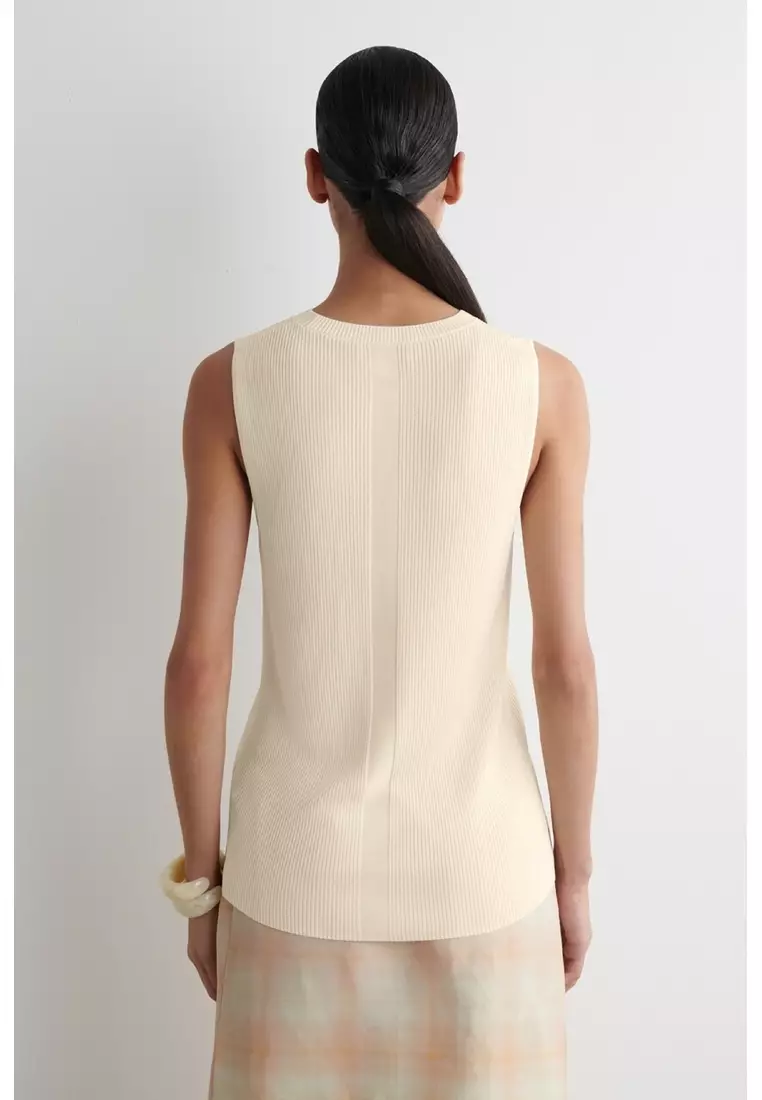 RIBBED-KNIT TANK TOP