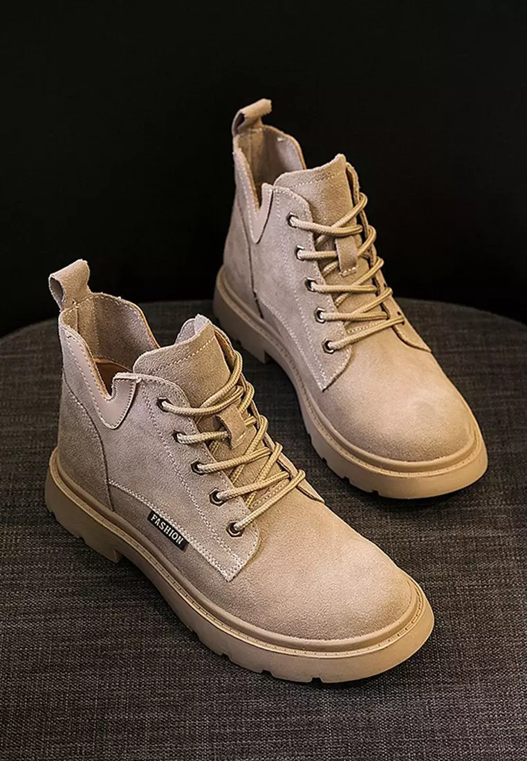 VANSA Stylish Nubuck Leather Martin Boot VSW-B301