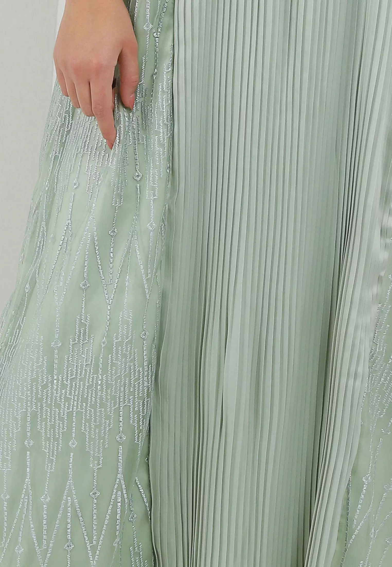 MFMW Qureshi Dress Gamis Brukat Mint