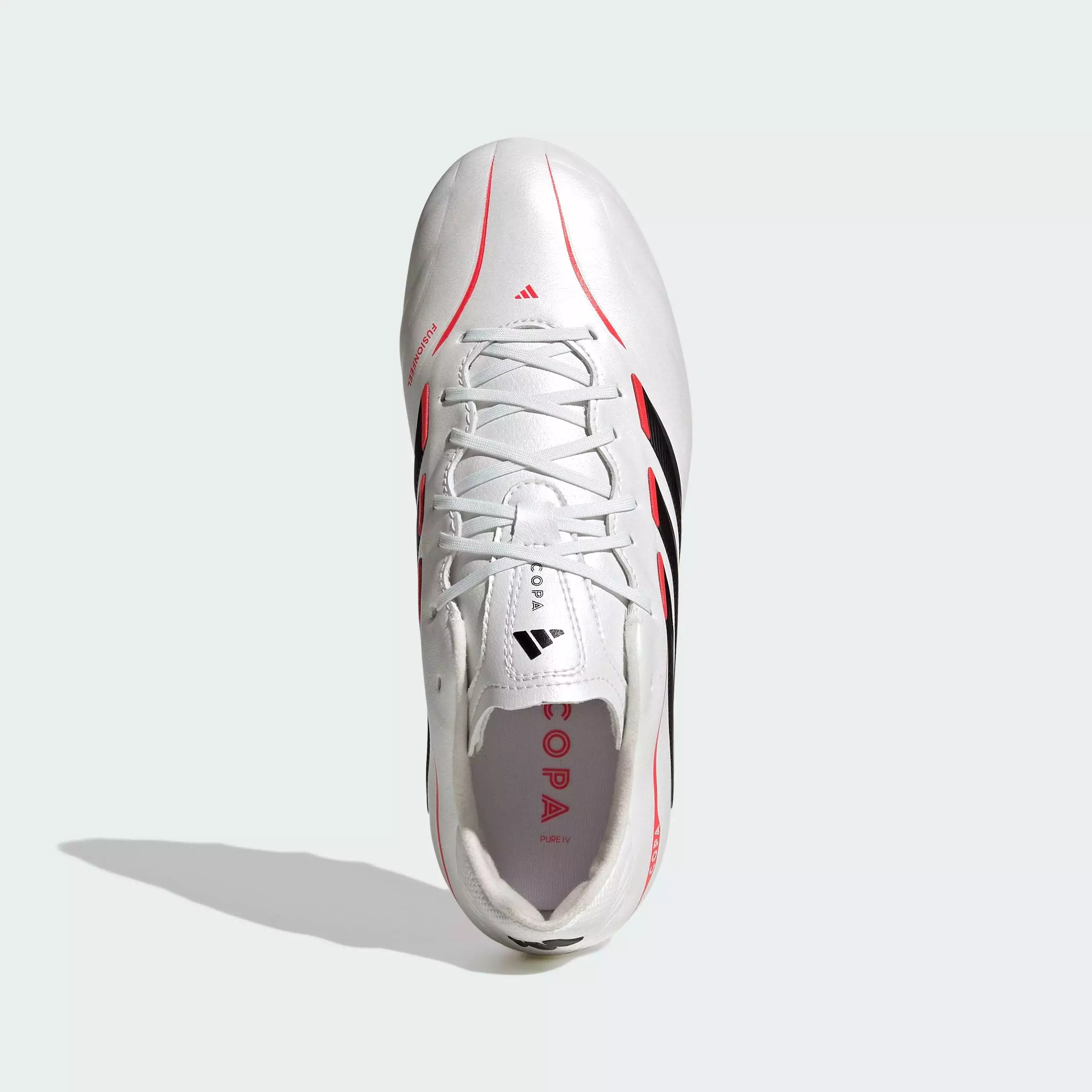 Football COPA PURE IV LEAGUE Firm Ground Football Boots Kids Unisex White JR6262