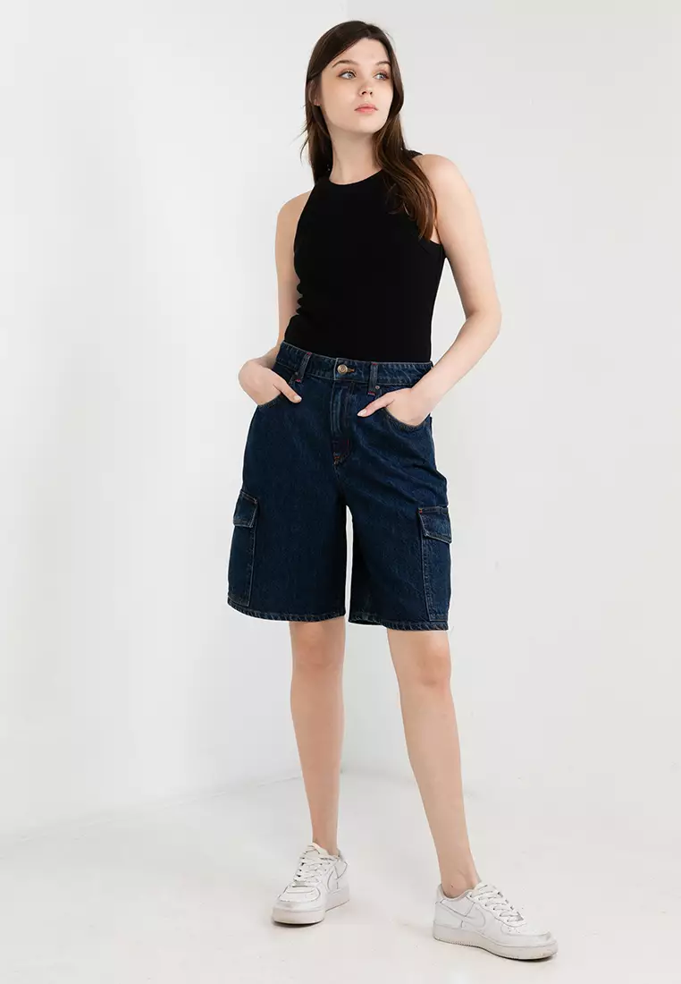 Super Baggy Cargo Denim Jorts