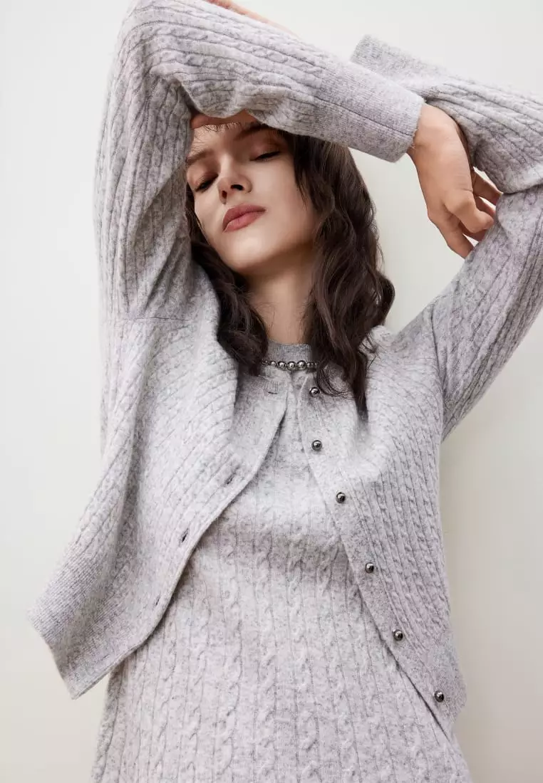 G2000 Cable Cropped Cardigan