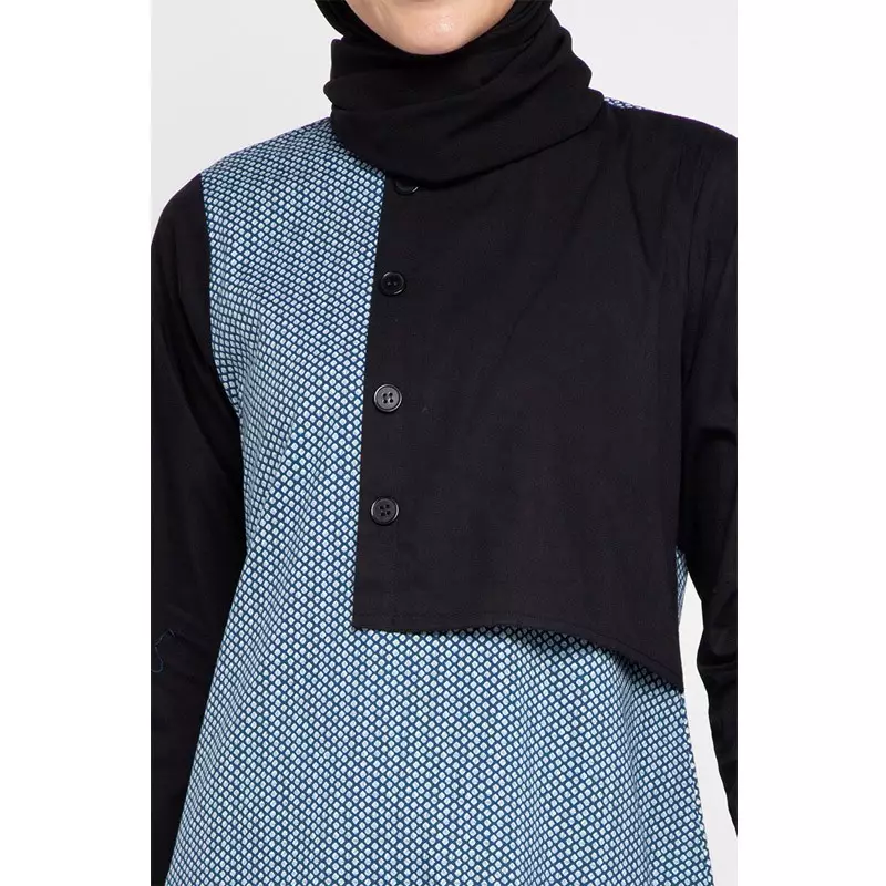 Delia Maxi Dress In Blue Print