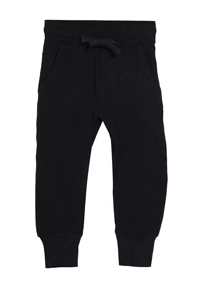 Washed Black Basic Joggers