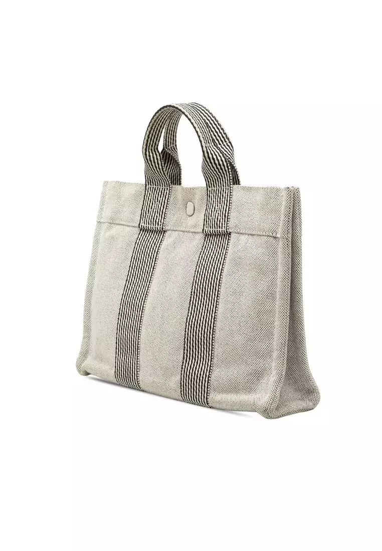 Pre-Loved Hermès Canvas Fourre Tout Pm