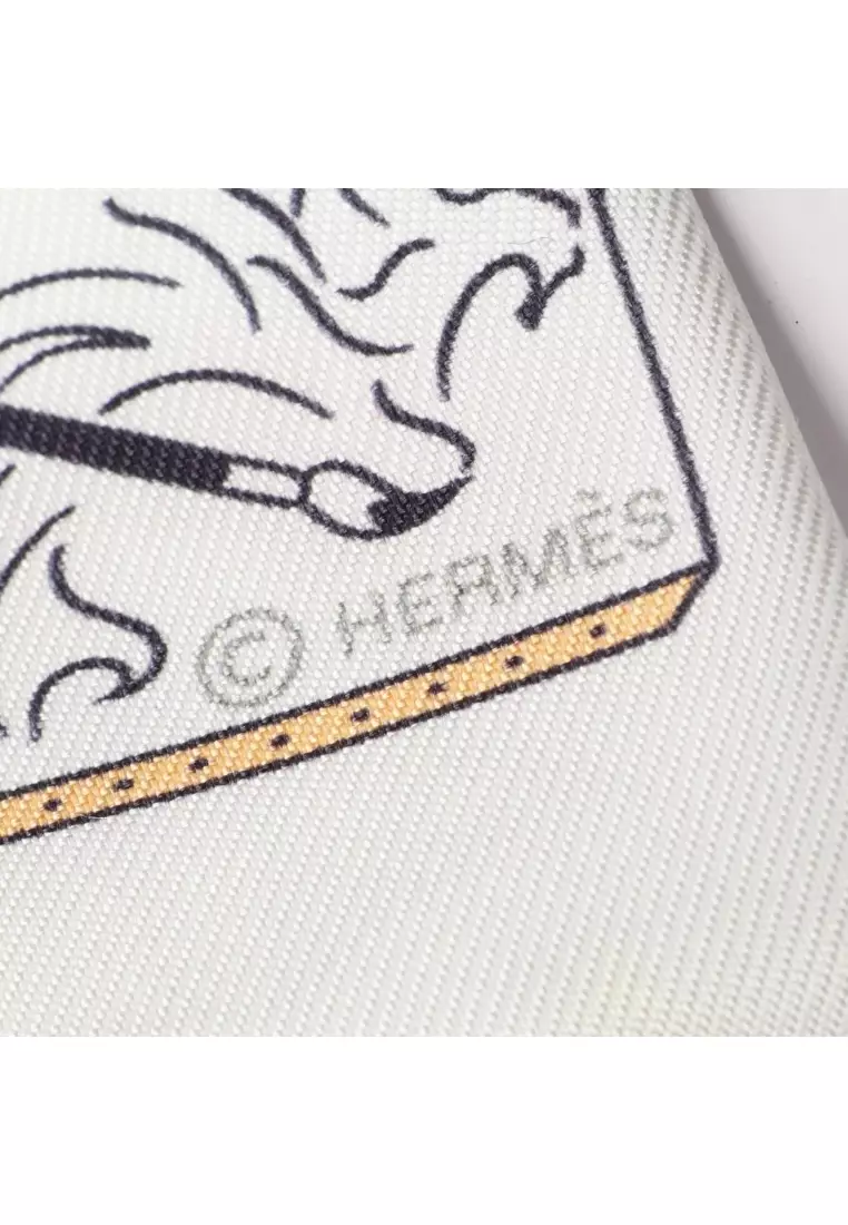 Buy Hermès Pre-Loved Hermès twilly ACADEMIA HIPPICA ribbon scarf silk ...