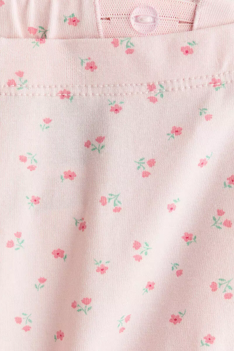 Printed cotton leggings