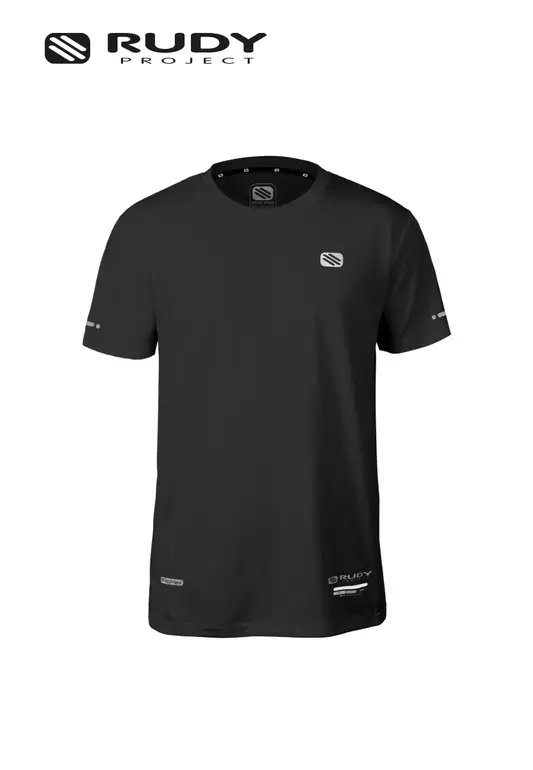 Emblem Logo Active Tee in Black