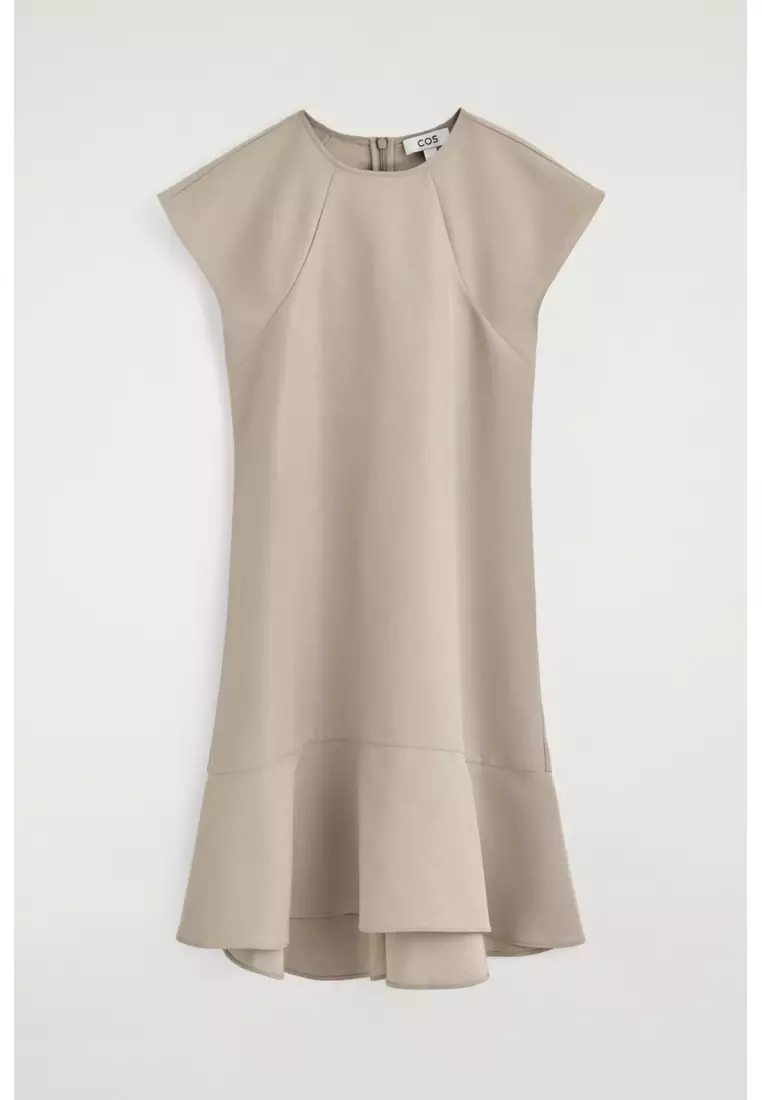 FLARED CAP-SLEEVE MINI DRESS