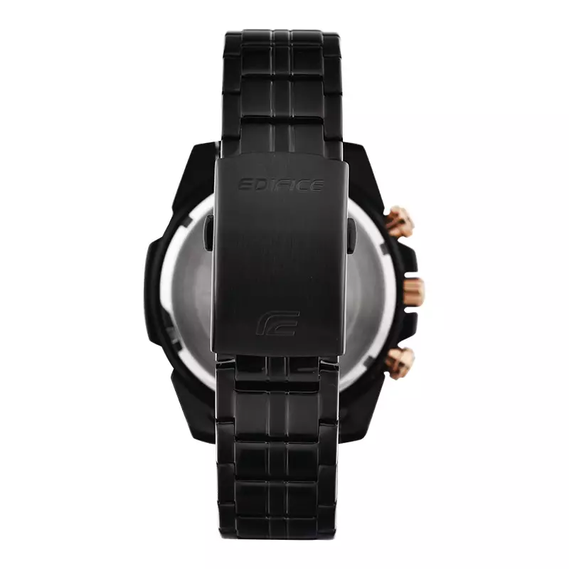 Jam Tangan Pria Casio Edifice EFR-559DC-1AVUDF Chronograph Black Dial Black Stainless Steel Band
