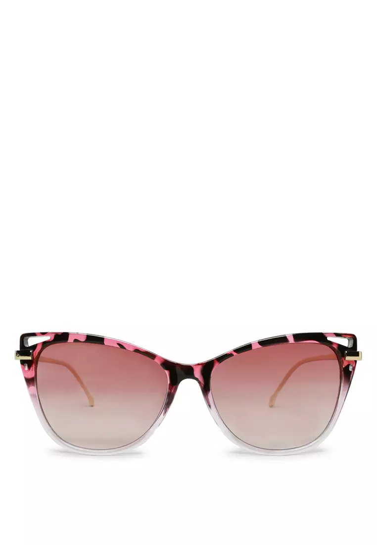 Retro Cat Eye Sunglasses in Pink