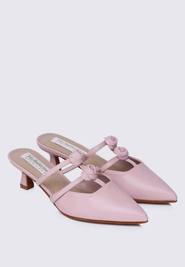 Enchantée Comfy Heels In Pink