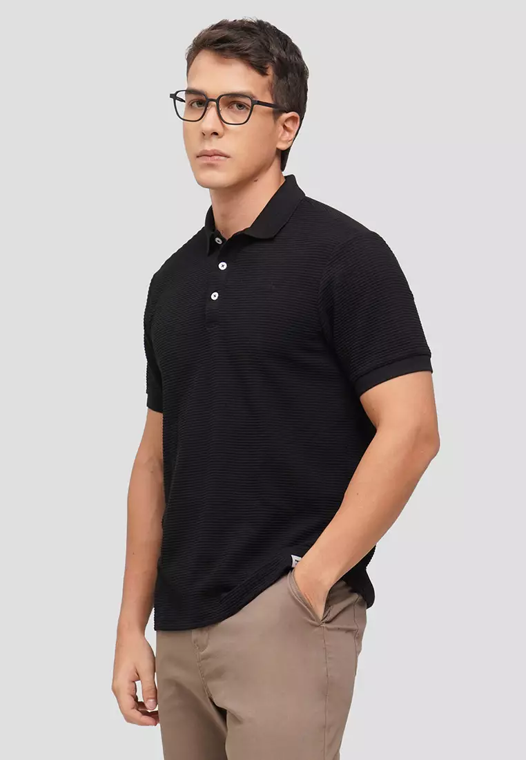 Buy MEMO O.O.O. Textured Polo Shirt 2024 Online ZALORA Philippines