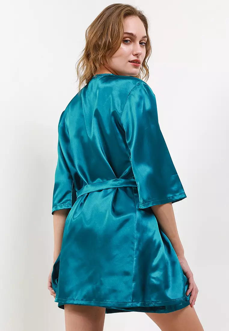 Kimono Satin Silk Set Daster Tanktop Sleepwear