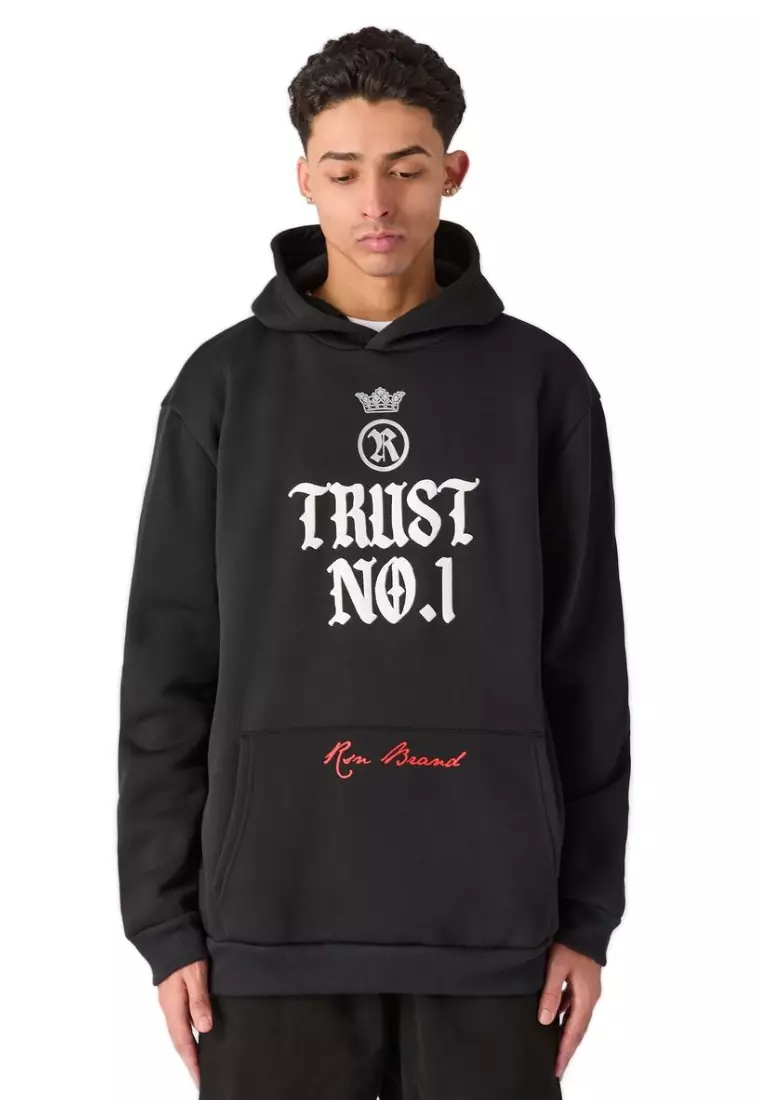 纽约市街头服饰 - TRUST NO 1 - 连帽衫 - 黑色