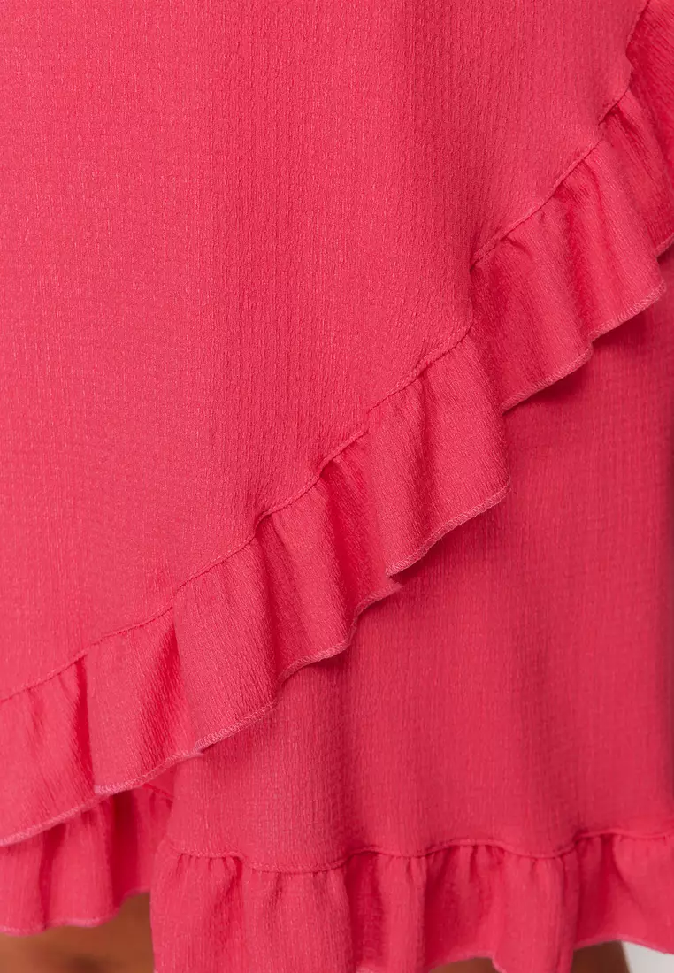 Plus Size Flounce Mini Dress