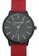 EGLANTINE black and red EGLANTINE® Paname Fluo 40mm Unisex IP Black Alloy case Quartz Watch, black dial on Red NATO Strap 67148ACB06E31CGS_1