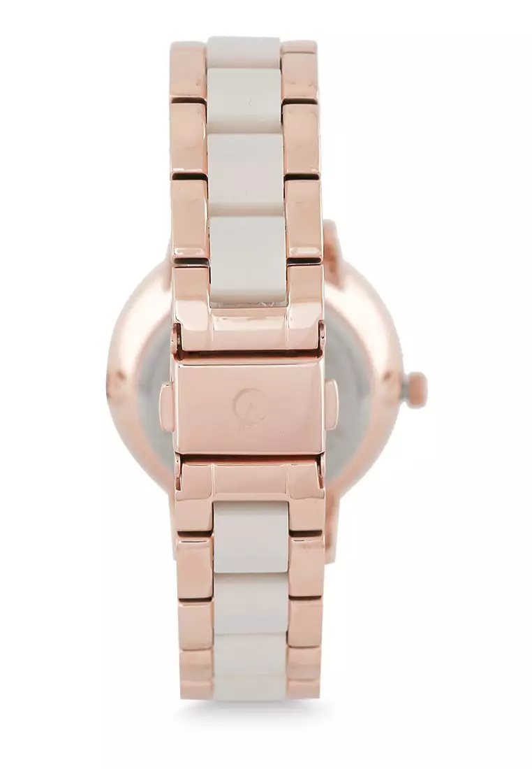 Alexandre Christie Jam Tangan Wanita - Rosegold Silver - Stainless Steel - 2A31 BFBRGSL
