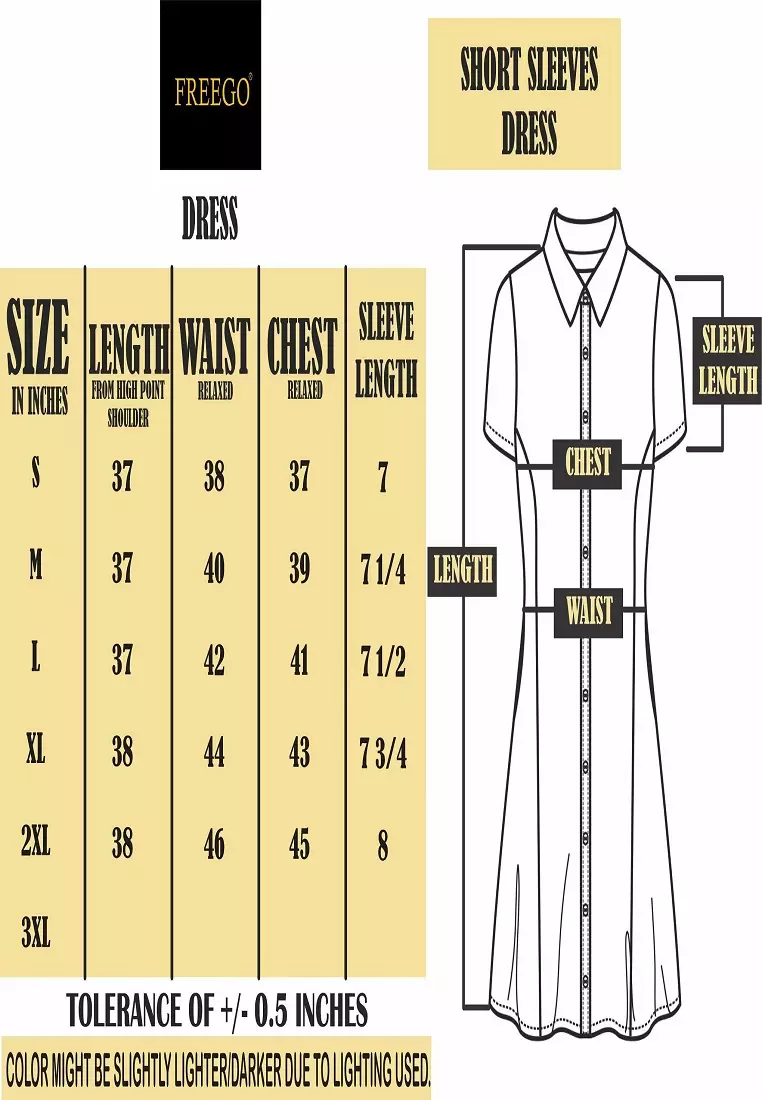 Woven Stripes Short Sleeve Dress