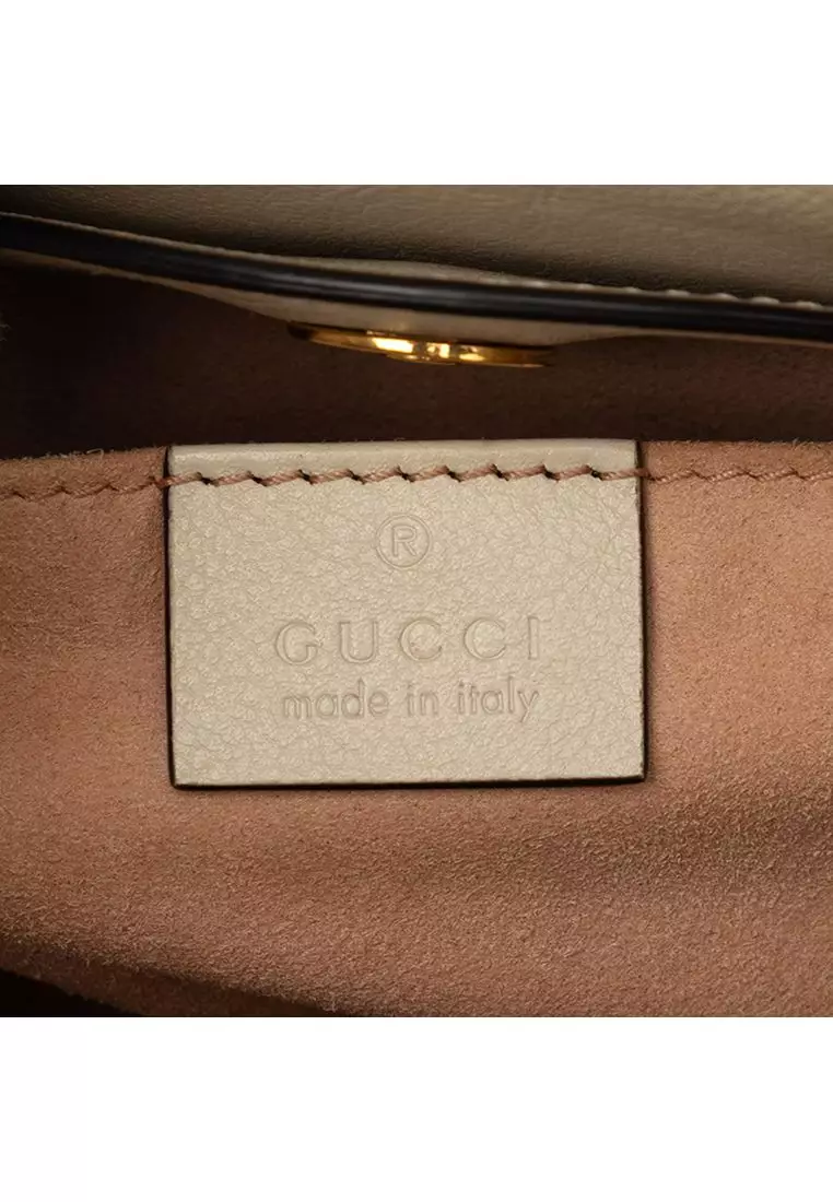 Pre-Loved Gucci Small Calfskin Bamboo Diana Satchel