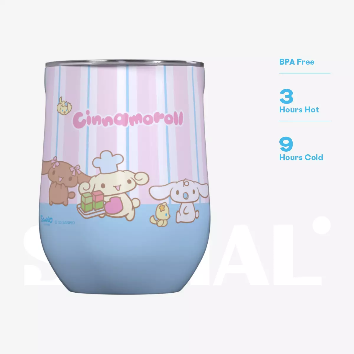 Corkcicle + Sanrio Characters - Cinnamoroll Lovely Layers Stemless